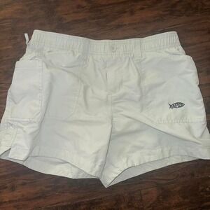 Aftco mint green cargo‎ shorts size 6 women's fishing hiking outdoor lightweight